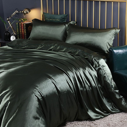 Satinel - Luxury Satin Beddings – Soft and Silky Duvet Cover Set for Elegant Comfort